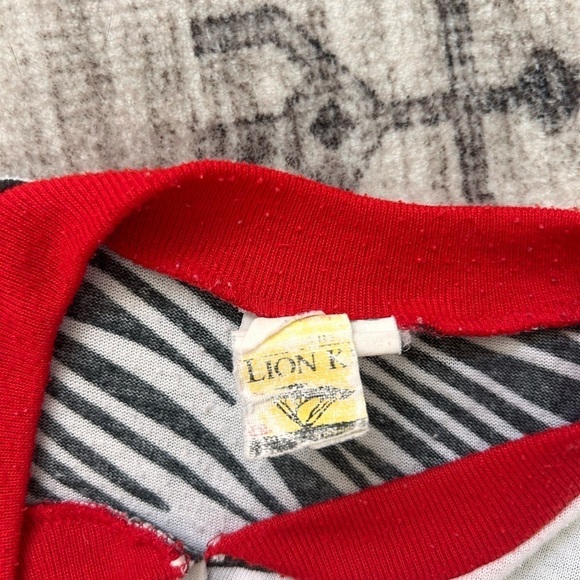 VINTAGE 90s Disney The Lion King Pajama Size 3T  USA Simba & Nala Original - Picture 5 of 9